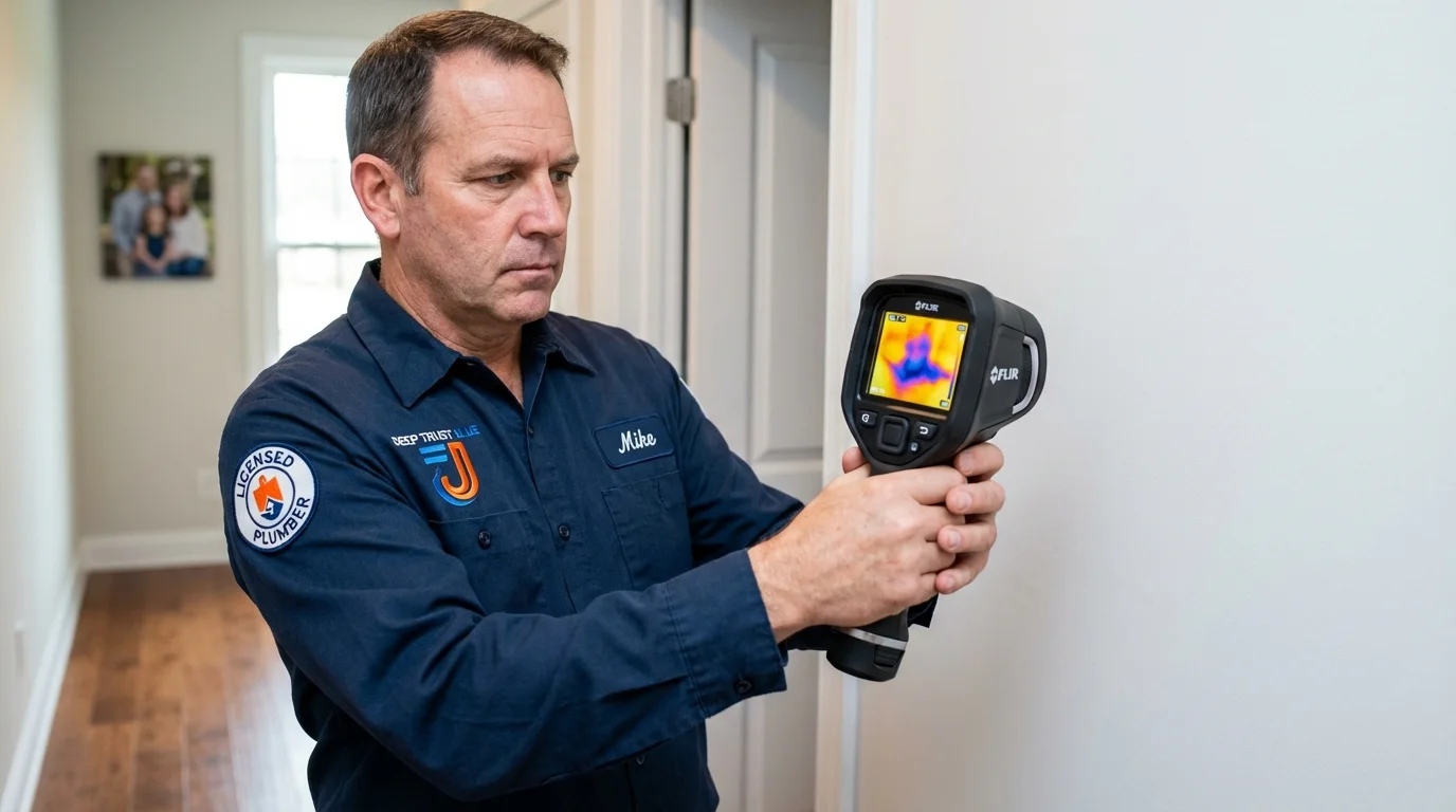 Thermal imaging leak detection by Johns Plumbing LLC in Eastland